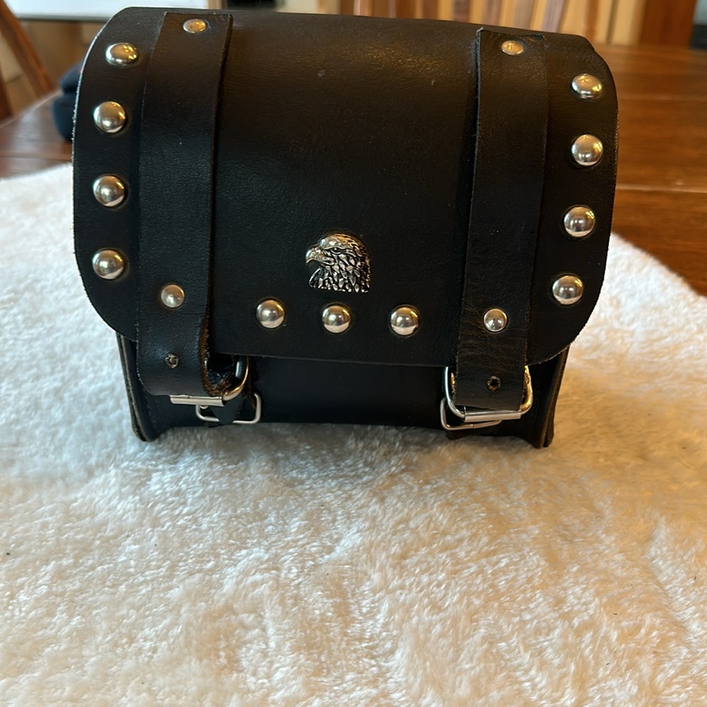 Leather  bike bag